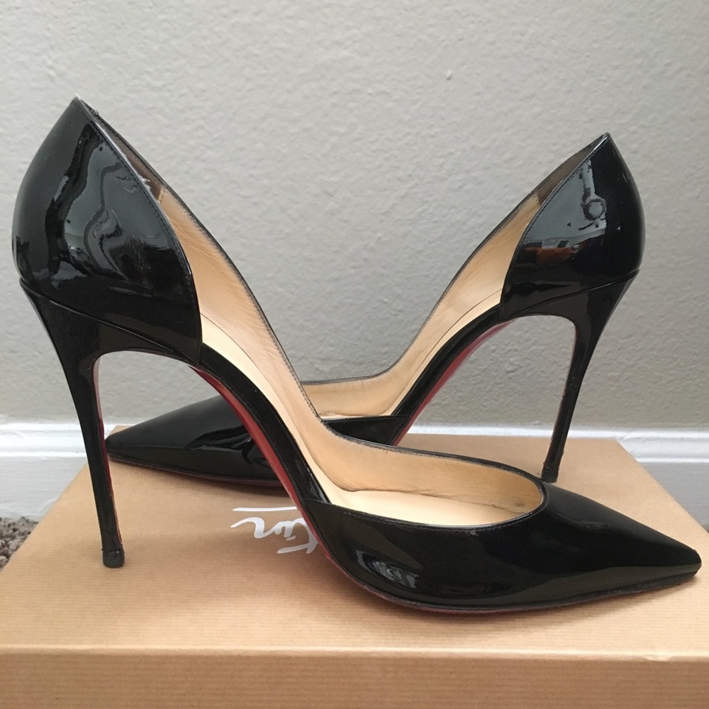 Christian Louboutin Iriza Black Patent Pumps